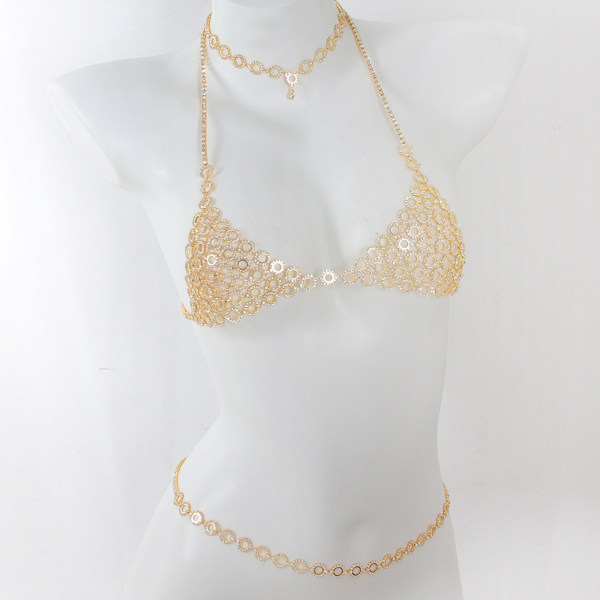 Body Jewelry Kit - Collar de cadena de cintura de