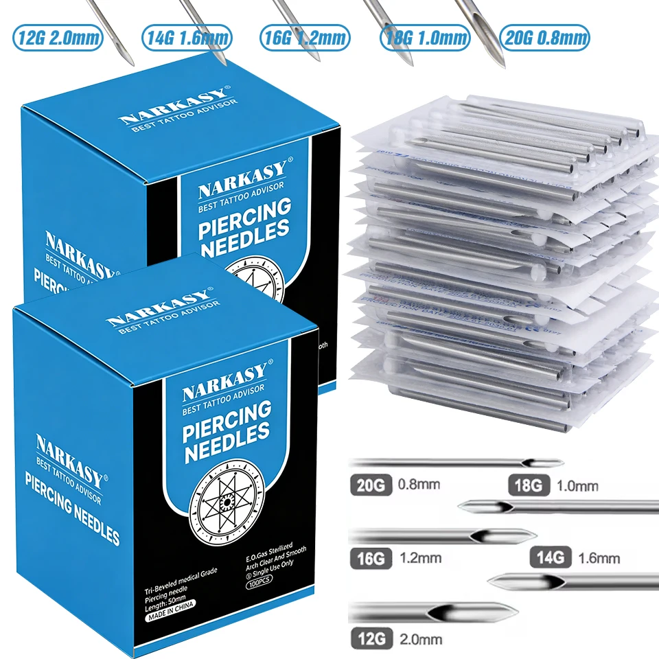 Body Jewelry Kit - Kit de Piercing Narkasy de 200/100/50/20