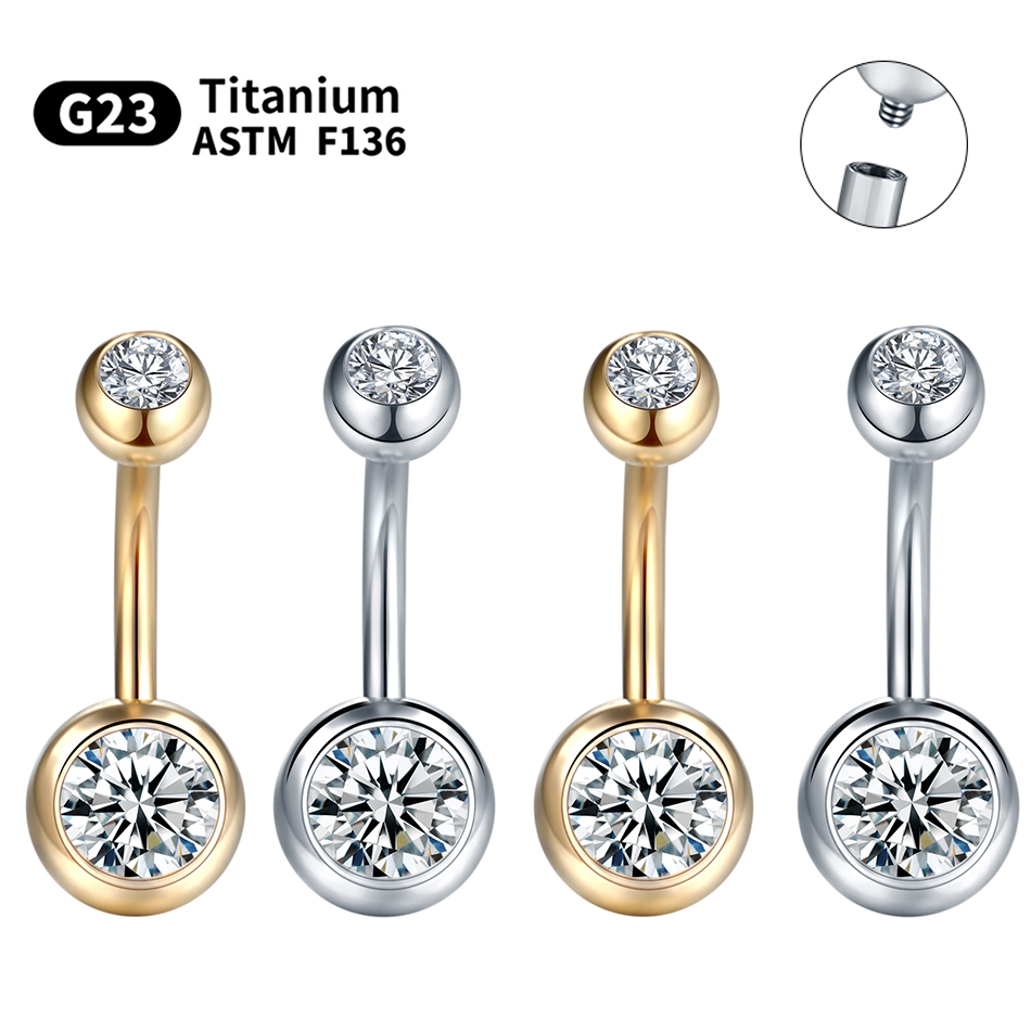 Belly Bar Titanium - Anillos para el ombligo de titanio