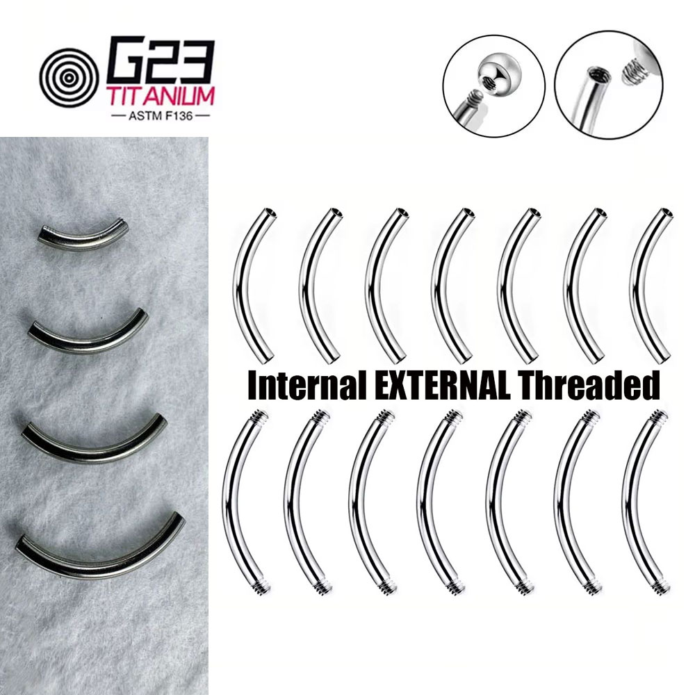 Belly Bar Titanium - Venta al por mayor 5/10/50 Uds