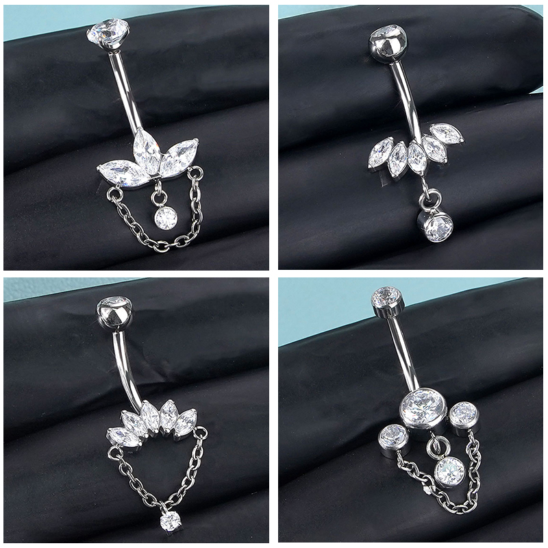 Belly Bar Titanium - 1 pieza de anillos de ombligo