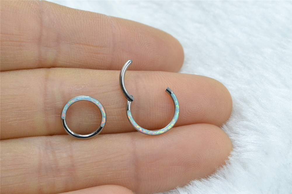 10 unids/lote G23 piedra de óp - Clicker Ring Seamless reseña y precio