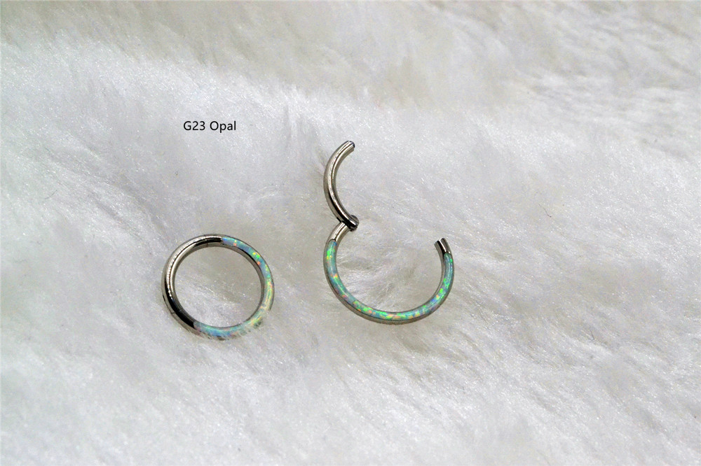 10 unids/lote G23 piedra de óp - Clicker Ring Seamless reseña y precio