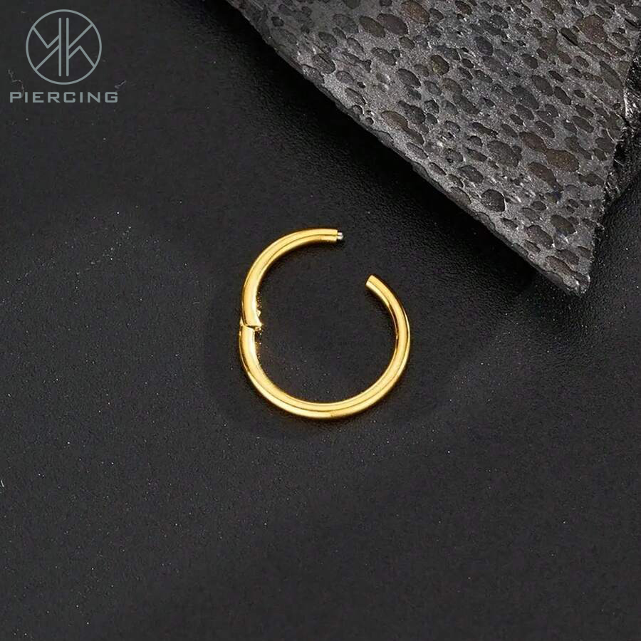 1pc 16G / 18G / 20G titanio or - Clicker Ring Seamless reseña y precio