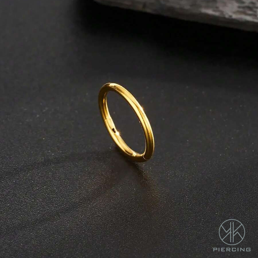 1pc 16G / 18G / 20G titanio or - Clicker Ring Seamless reseña y precio