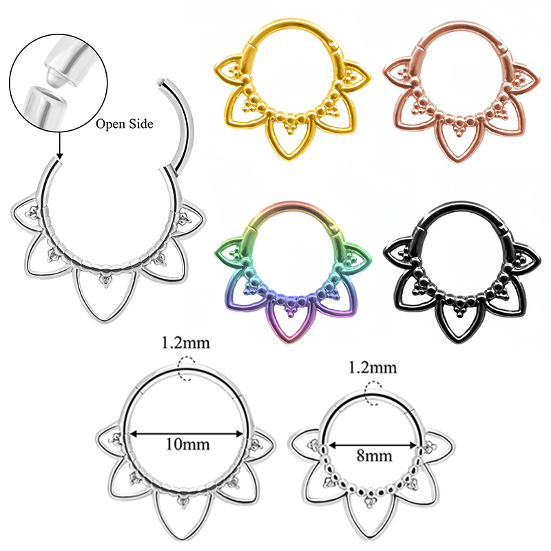 Anillo de nariz de acero inoxi - Clicker Ring Seamless reseña y precio