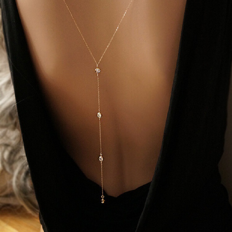Nuevo collar de cadena trasera - Body Jewelry Chest reseña y precio