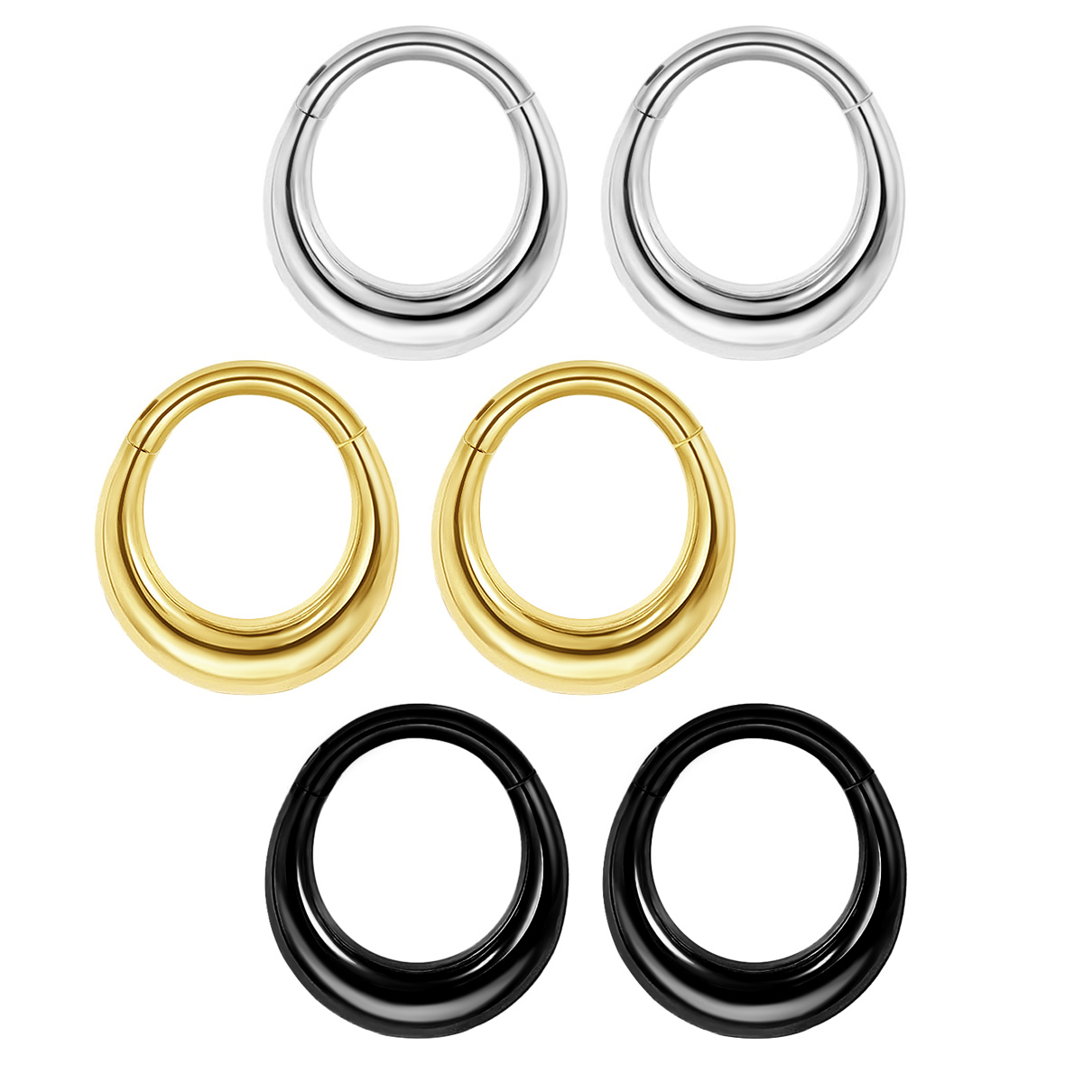 Piercing de acero inoxidable c - Clicker Ring Seamless reseña y precio