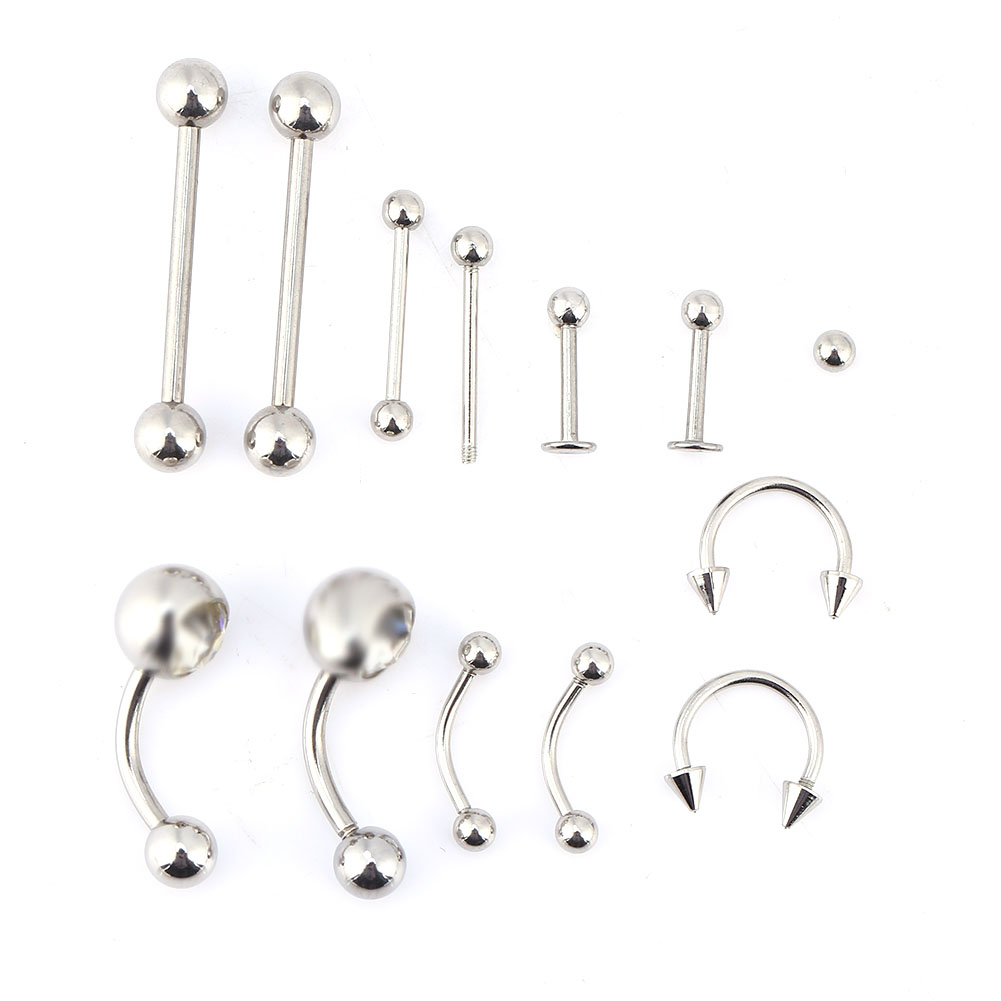 20 unids/set lengua nariz ombl - Body Jewelry Kit reseña y precio
