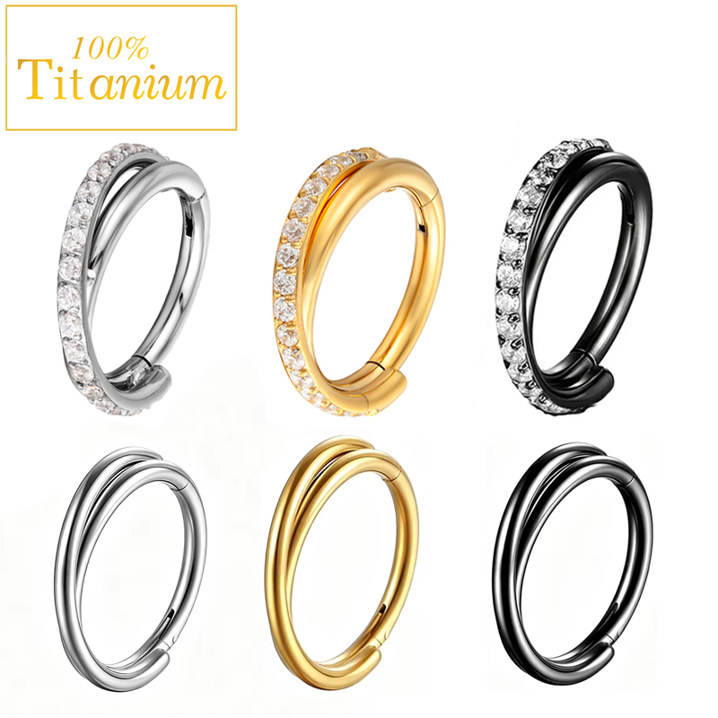 Pendiente de titanio grado G23 - Clicker Ring Seamless reseña y precio