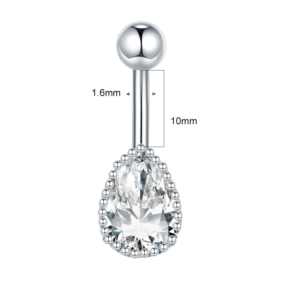    1 pieza Piercing para ombl - Belly Bar Titanium reseña y precio