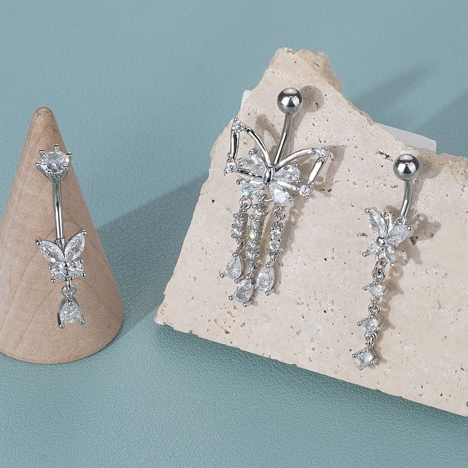    1 pieza Piercing para ombl - Belly Bar Titanium reseña y precio
