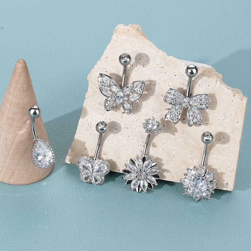    1 pieza Piercing para ombl - Belly Bar Titanium reseña y precio