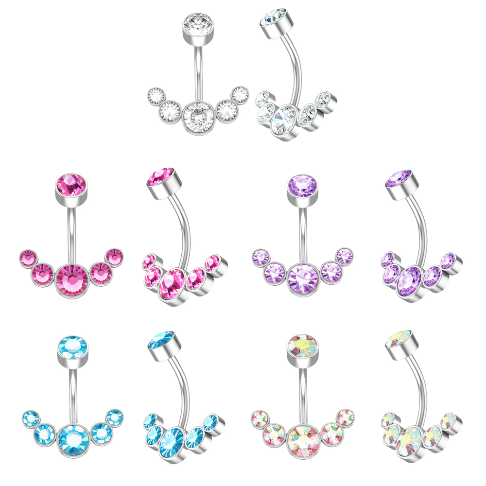 Anillo de ombligo de acero ino - Belly Bar Titanium reseña y precio