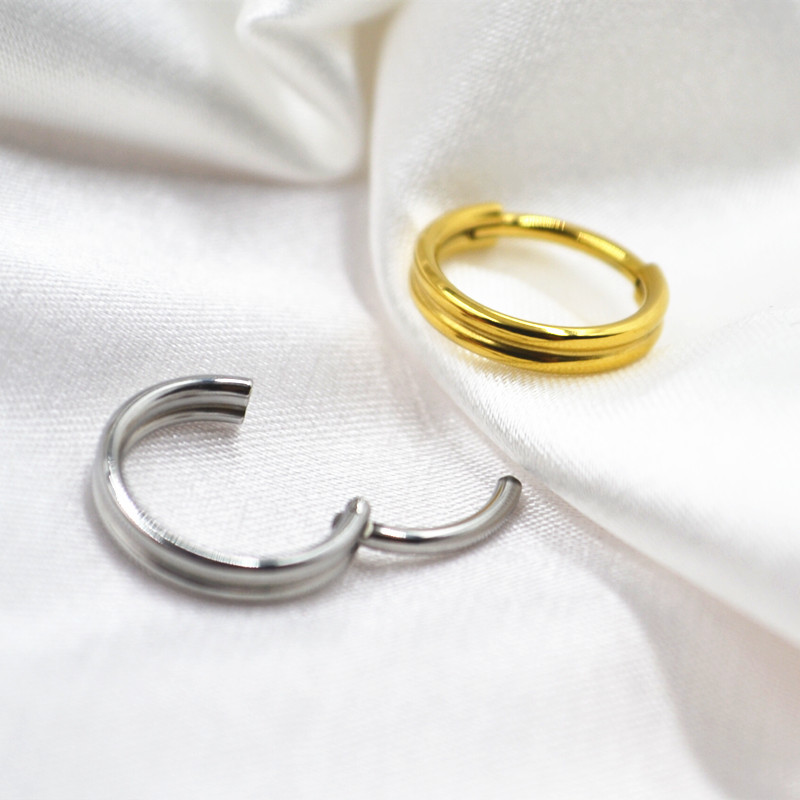 20 piezas Piercing de acero in - Clicker Ring Seamless reseña y precio