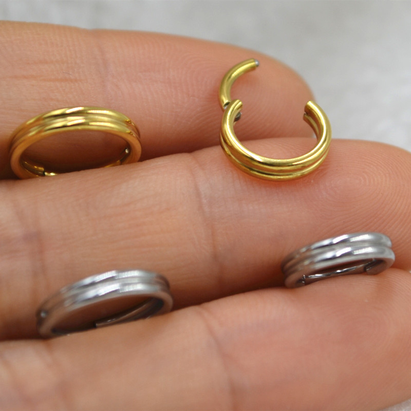 20 piezas Piercing de acero in - Clicker Ring Seamless reseña y precio