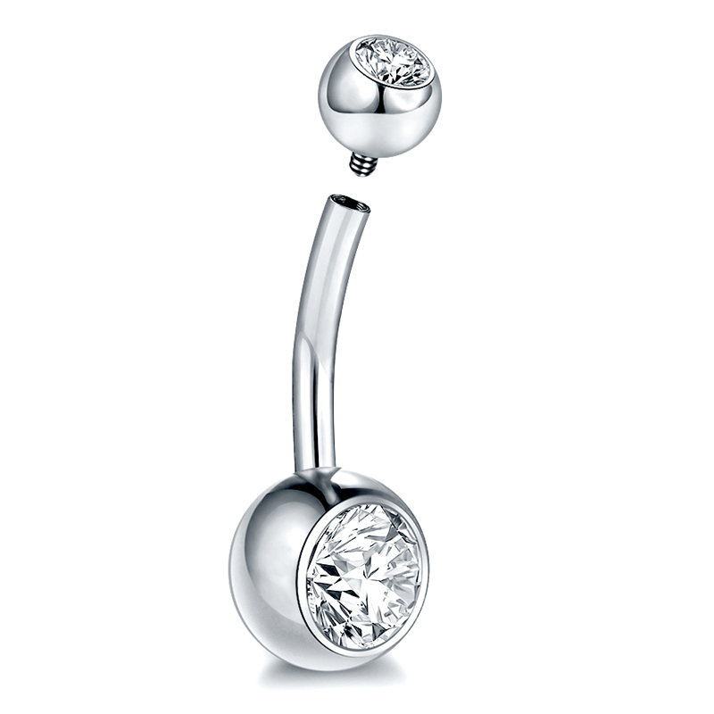 10 unids/lote G23 titanio ombl - Belly Bar Titanium reseña y precio
