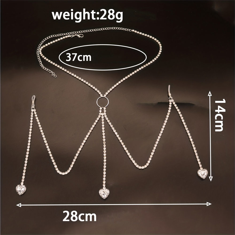 Cadena de cuerpo en forma de c - Body Jewelry Chest reseña y precio