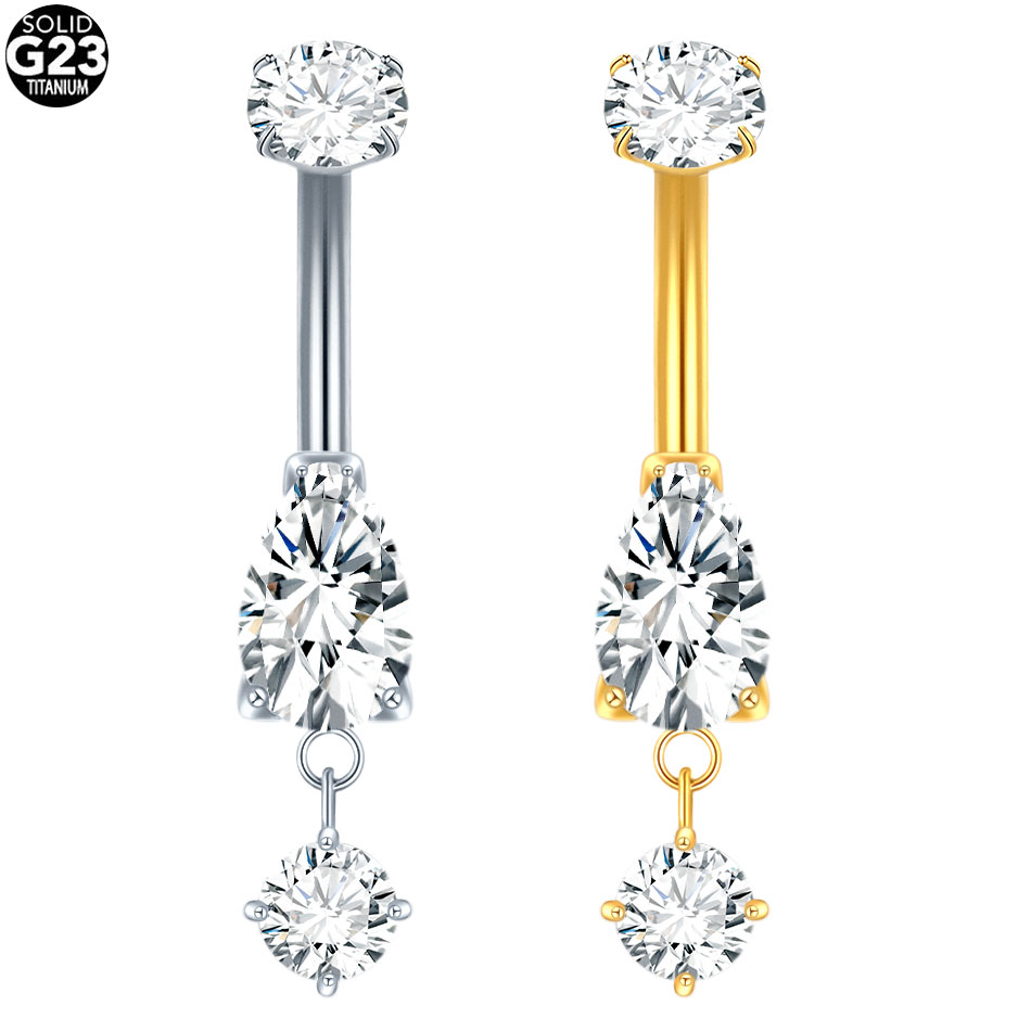 1/5 Uds. Anillos colgantes en  - Belly Bar Titanium reseña y precio