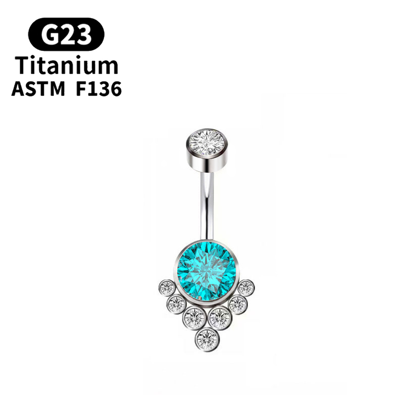 G23 Piercing de titanio Grado  - Belly Bar Titanium reseña y precio