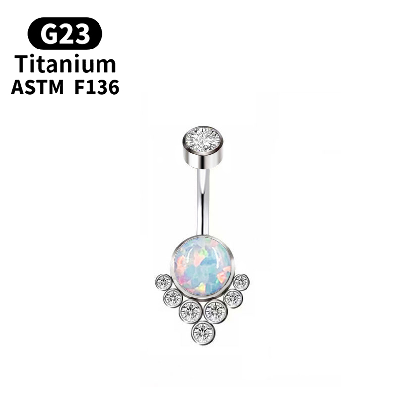 G23 Piercing de titanio Grado  - Belly Bar Titanium reseña y precio