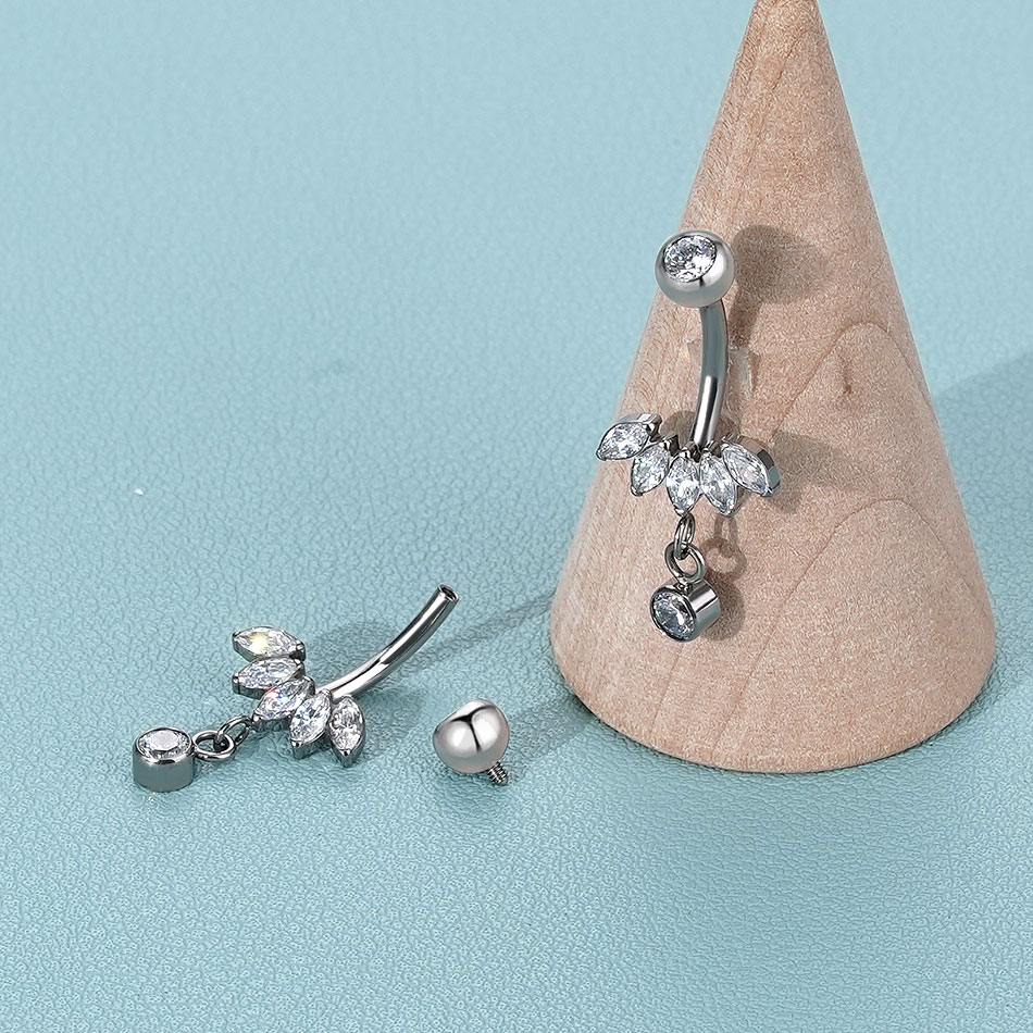 1 pieza de anillos de ombligo  - Belly Bar Titanium reseña y precio