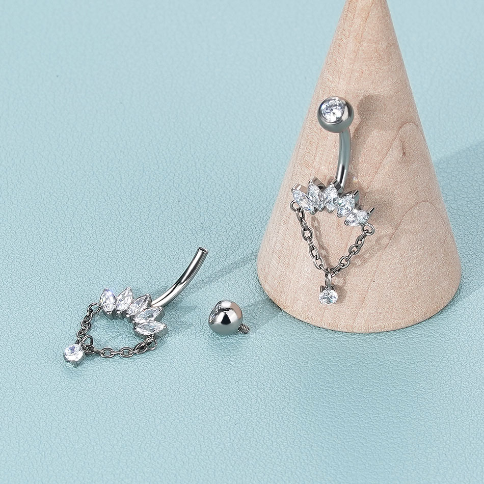 1 pieza de anillos de ombligo  - Belly Bar Titanium reseña y precio