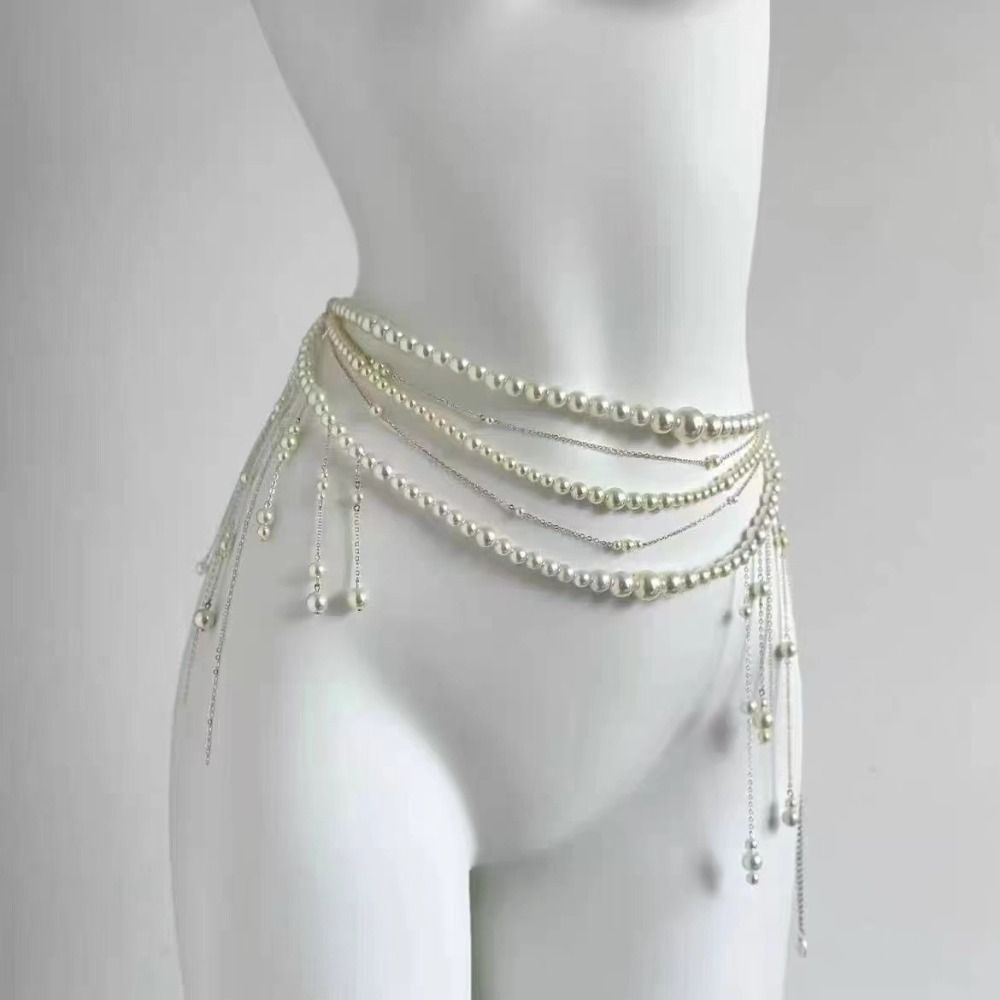 Cadenas de cintura con perlas  - Body Jewelry Online reseña y precio