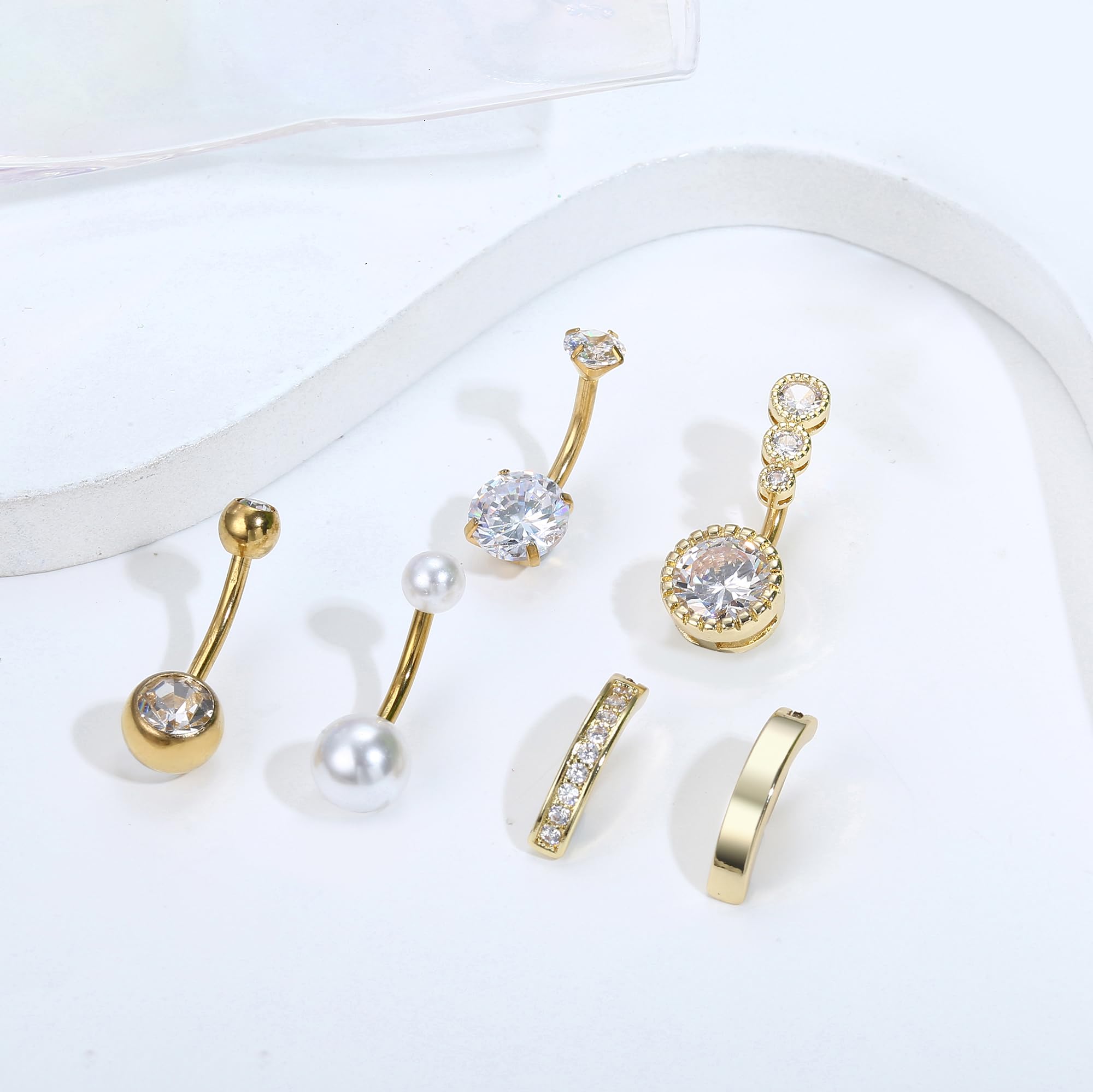 Drperfect-piercing para omblig - Belly Bar Titanium reseña y precio