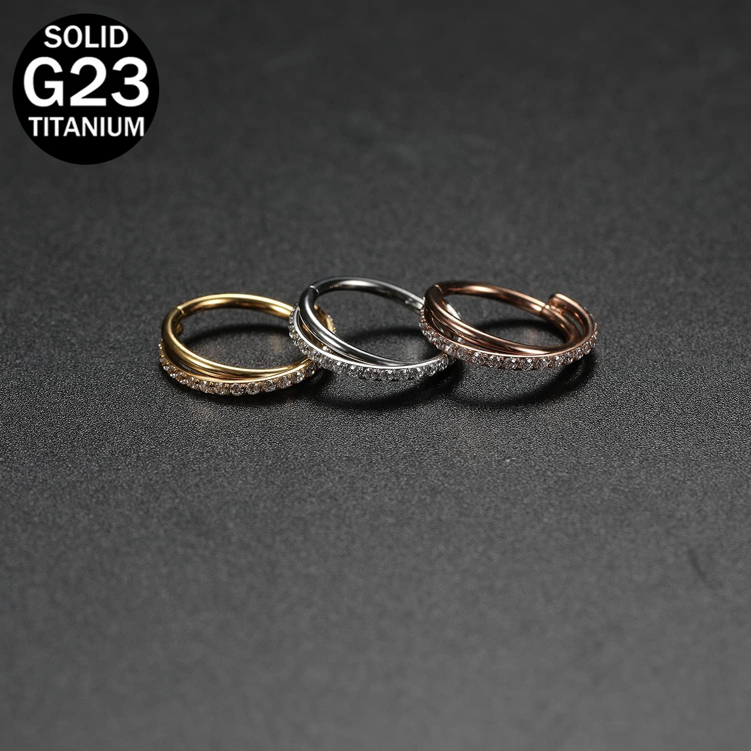 1pcs 16G cartílago pendiente a - Clicker Ring Seamless reseña y precio