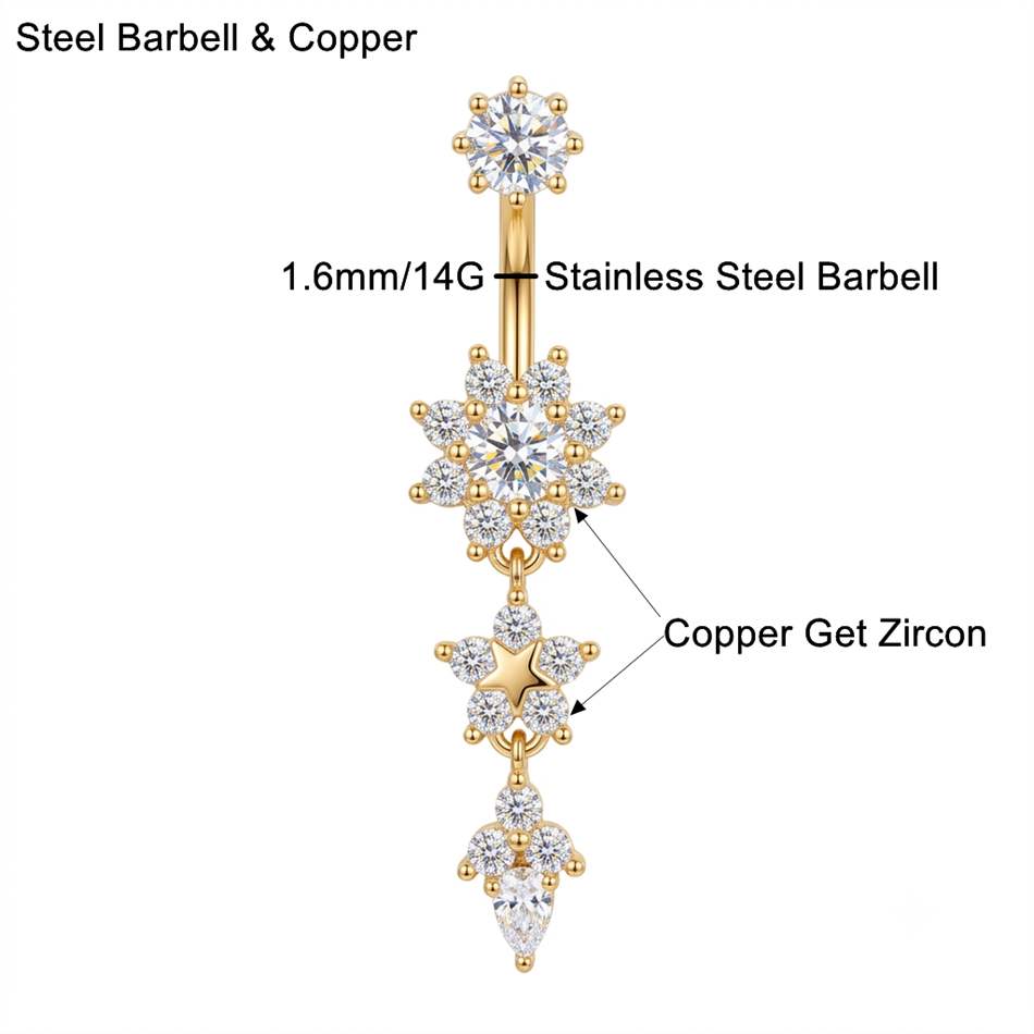 Anillos de ombligo delicados c - Belly Bar Titanium reseña y precio